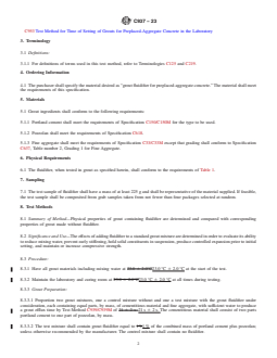ASTM C937-23 REDLINE ASTM C937-23 - Standard Specification for Grout Fluidifier for Preplaced-Aggregate Concrete - Page 2 preview
