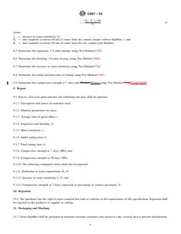 ASTM C937-23 REDLINE ASTM C937-23 - Standard Specification for Grout Fluidifier for Preplaced-Aggregate Concrete - Page 4 preview