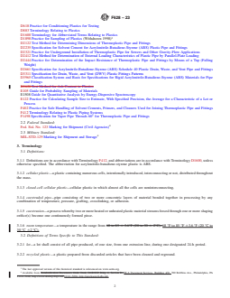 ASTM F628-23 REDLINE ASTM F628-23 - Standard Specification for Acrylonitrile-Butadiene-Styrene (ABS) Schedule 40 Plastic Drain, Waste, and Vent Pipe With a Cellular Core - Page 2 preview