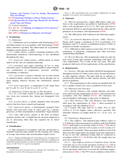 ASTM F628-23 ASTM F628-23 - Standard Specification for Acrylonitrile-Butadiene-Styrene (ABS) Schedule 40 Plastic Drain, Waste, and Vent Pipe With a Cellular Core - Page 2 preview
