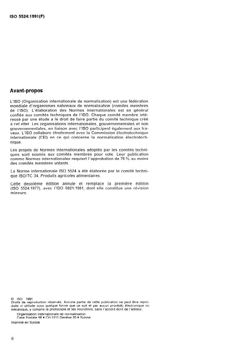 ISO 5524:1991 ISO 5524:1991 - Tomates — Guide pour l'entreposage et le transport réfrigérés
Released:6/27/1991 - Page 2 preview