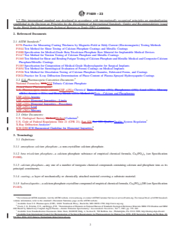 ASTM F1609-23 REDLINE ASTM F1609-23 - Standard Specification for Calcium Phosphate Coatings for Implantable Materials - Page 2 preview