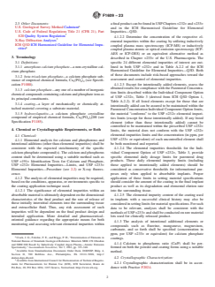 ASTM F1609-23 ASTM F1609-23 - Standard Specification for Calcium Phosphate Coatings for Implantable Materials - Page 2 preview