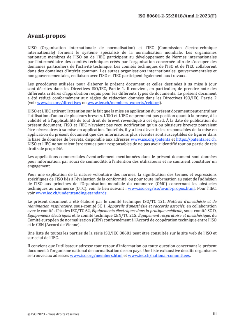 ISO 80601-2-55:2018/AMD1:2023 - Amendement 1 - Appareils électromédicaux - Partie 2-55: Exigences particulières relatives à la sécurité de base et aux performances essentielles des moniteurs de gaz respiratoires
Released:12/6/2023