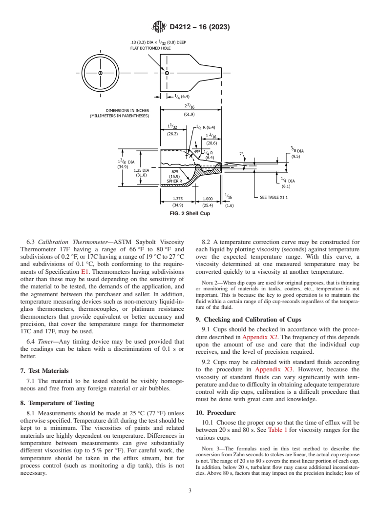 ASTM D4212-16(2023) - Standard Test Method for Viscosity by Dip-Type Viscosity Cups