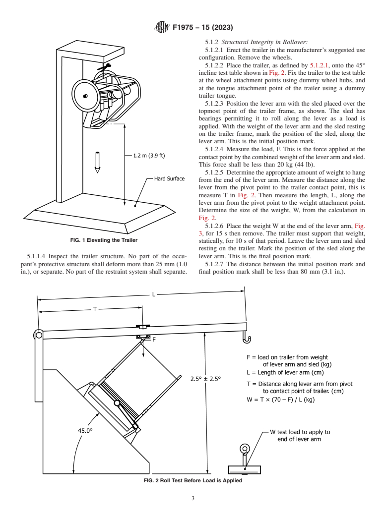 ASTM F1975-15(2023) - Standard Specification for Nonpowered Bicycle Trailers Designed for Human Passengers