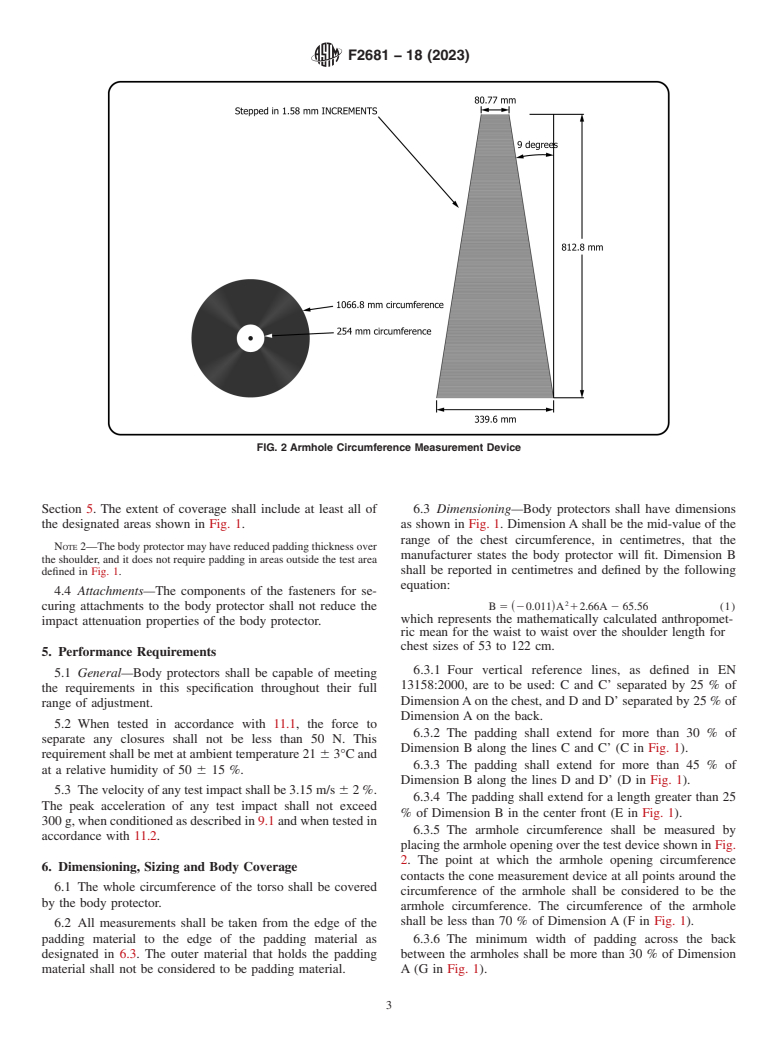 ASTM F2681-18(2023) - Standard Specification for Body Protectors Used in Equine Racing