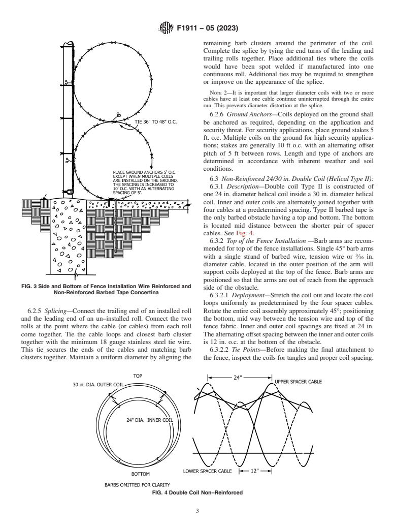 ASTM F1911-05(2023) - Standard Practice for  Installation of Barbed Tape