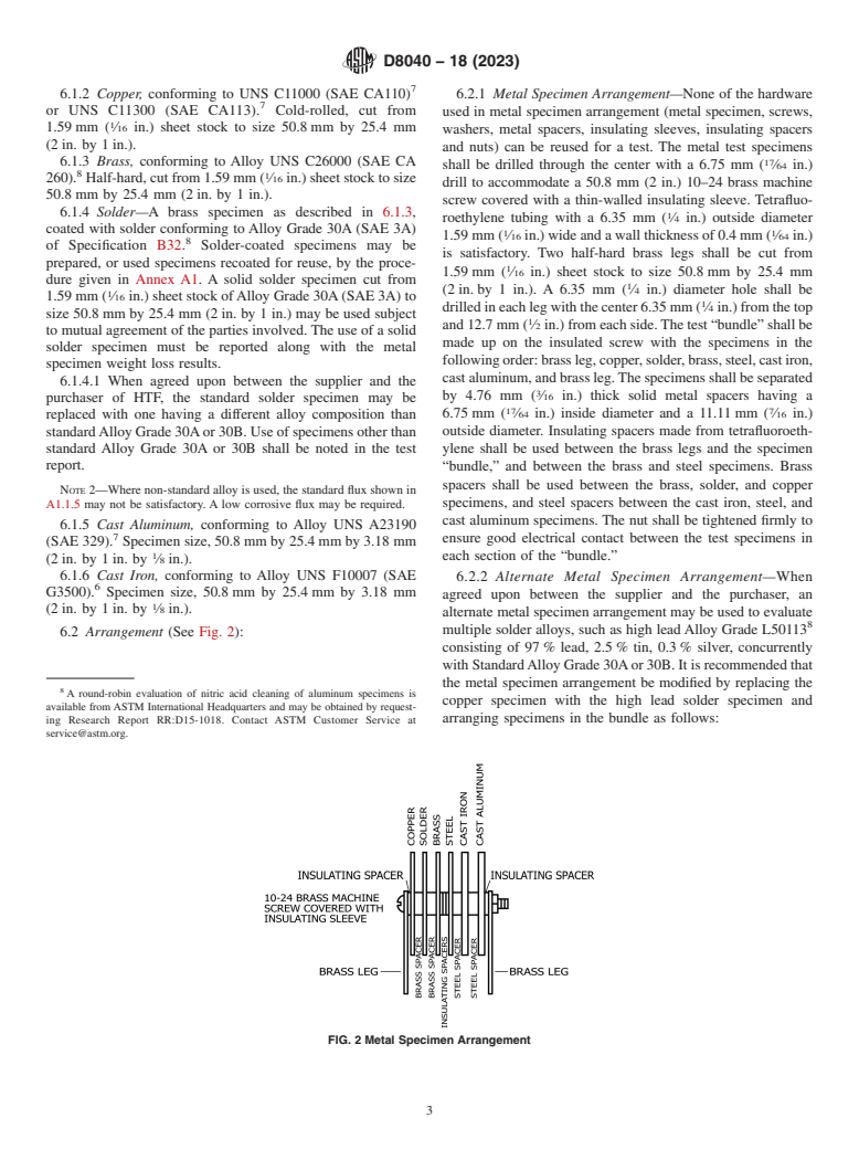 ASTM D8040-18(2023) - Standard Test Method for Corrosion Test for Heat Transfer Fluids in Glassware