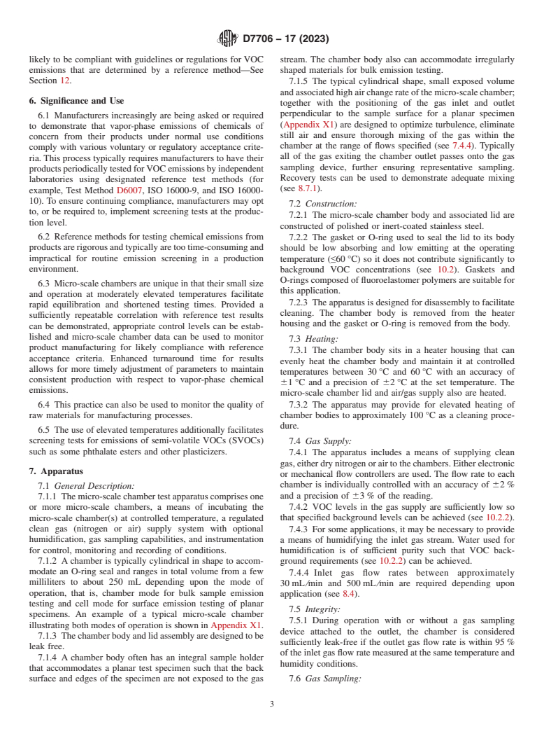 ASTM D7706-17(2023) - Standard Practice for  Rapid Screening of VOC Emissions from Products Using Micro-Scale  Chambers