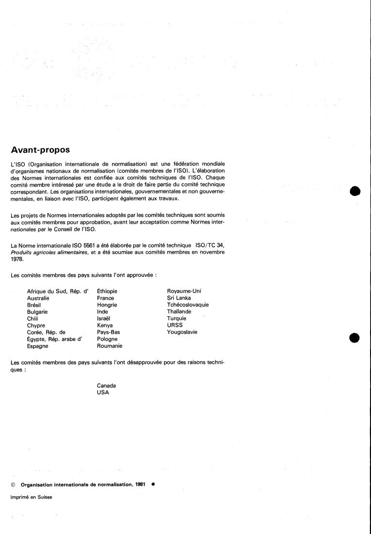 ISO 5561:1981 ISO 5561:1981 - Caraway, whole — Specification
Released:6/1/1981 - Page 2 preview