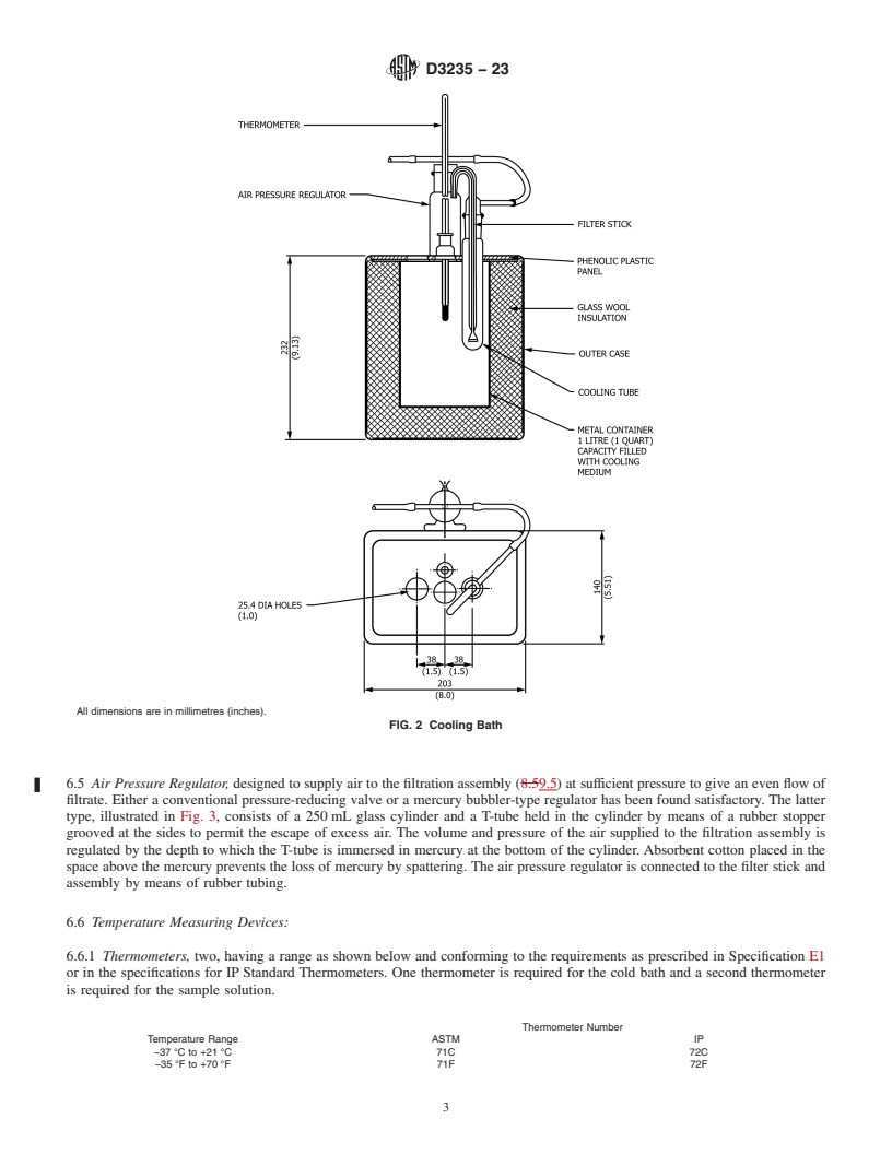 REDLINE ASTM D3235-23 - Standard Test Method for  Solvent Extractables in Petroleum Waxes