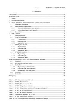 IEC 61784-1-2:2023 - Industrial networks - Profiles - Part 1-2: Fieldbus profiles - Communication Profile Family 2
Released:3/22/2023 - Page 4 preview