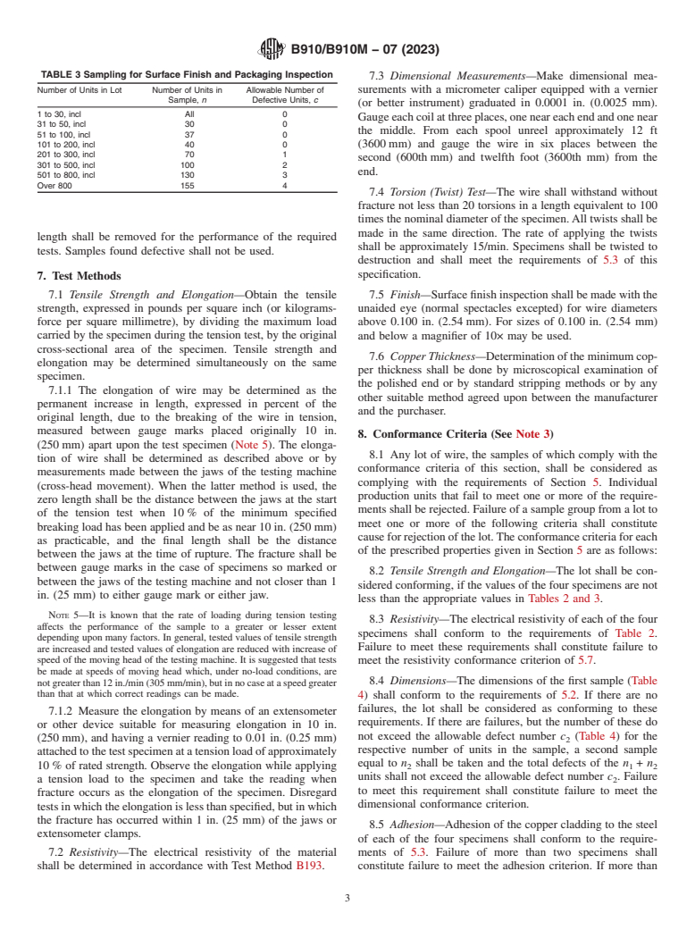 ASTM B910/B910M-07(2023) - Standard Specification for Annealed Copper-Clad Steel Wire