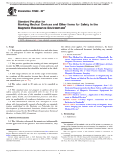 ASTM F2503-23e1 - Standard Practice for Marking Medical Devices and Other Items for Safety in the Magnetic  Resonance Environment