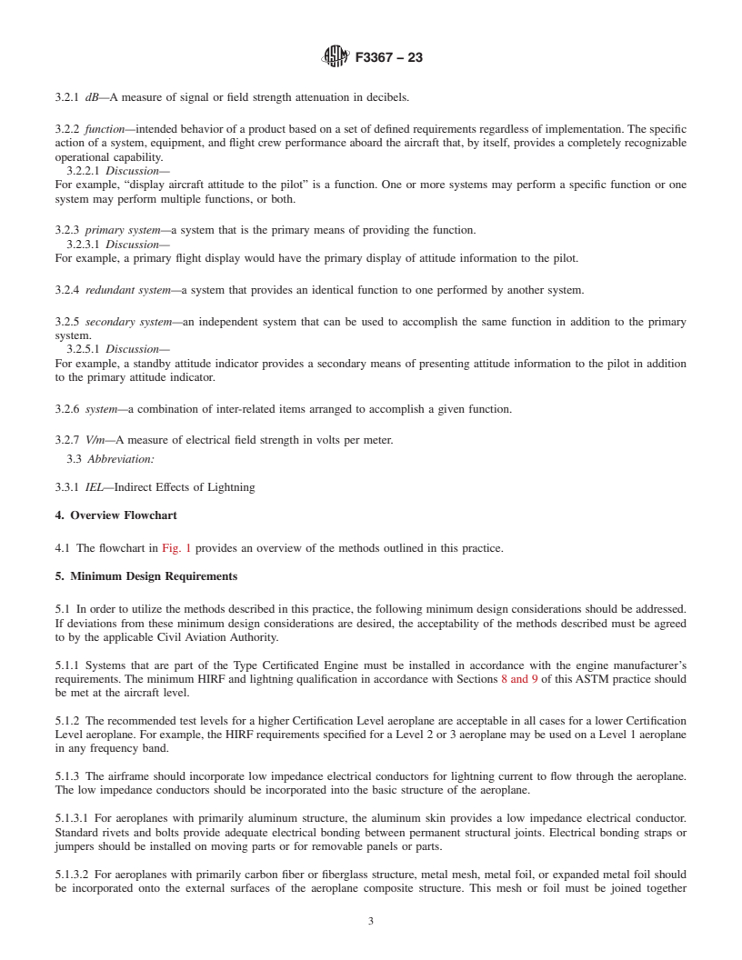 REDLINE ASTM F3367-23 - Standard Practice for Simplified Methods for Addressing High-Intensity Radiated Fields  (HIRF) and Indirect Effects of Lightning on Aircraft