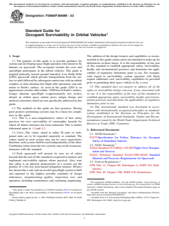 ASTM F3668/F3668M-23 ASTM F3668/F3668M-23 - Standard Guide for Occupant Survivability in Orbital Vehicles - Page 1 preview