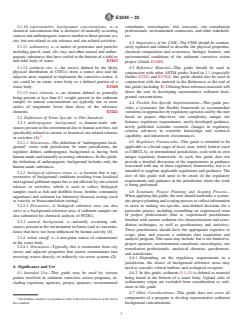 ASTM E3344-23 ASTM E3344-23 - Standard Guide for Developing Representative Sediment Background Concentrations at Sediment Sites—Selection of Background Reference Areas