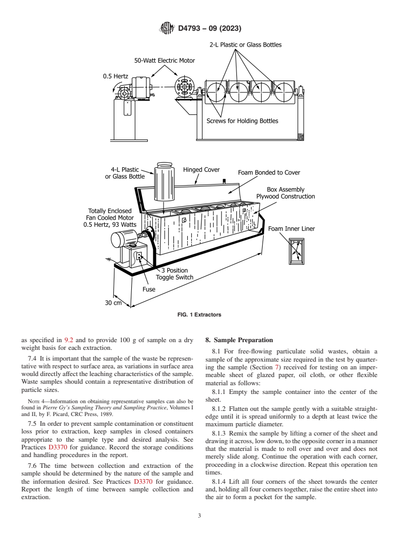 ASTM D4793-09(2023) - Standard Test Method for  Sequential Batch Extraction of Waste with Water