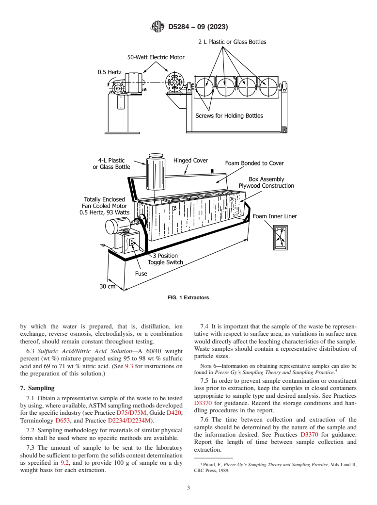 ASTM D5284-09(2023) - Standard Test Method for  Sequential Batch Extraction of Waste with Acidic Extraction  Fluid