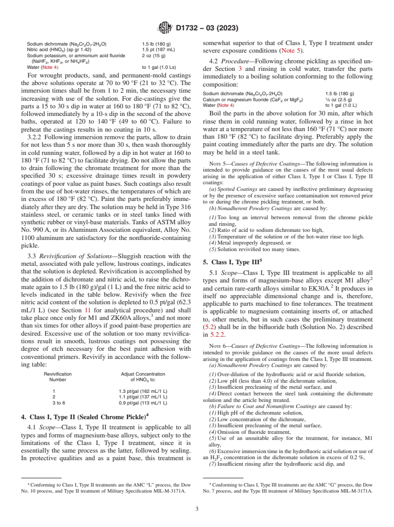 ASTM D1732-03(2023) - Standard Practices for Preparation of Magnesium Alloy Surfaces for Painting