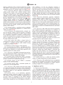 ASTM E3418-23 ASTM E3418-23 - Standard Practice for Calculating Scientifically Justifiable Limits of Residues for Cleaning of Pharmaceutical and Medical Device Manufacturing Equipment and for Medical Devices - Page 4 preview