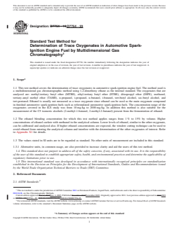 ASTM D7754-23 REDLINE ASTM D7754-23 - Standard Test Method for Determination of Trace Oxygenates in Automotive Spark-Ignition Engine Fuel by Multidimensional Gas Chromatography - Page 1 preview