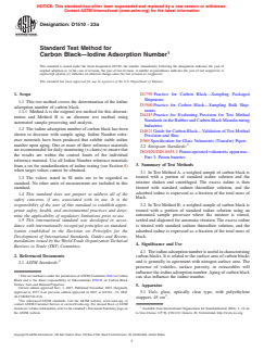 ASTM D1510-23a - Standard Test Method for  Carbon Black—Iodine Adsorption Number
