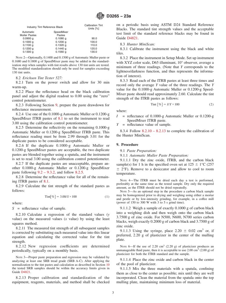 ASTM D3265-23a - Standard Test Method for Carbon Black—Tint Strength