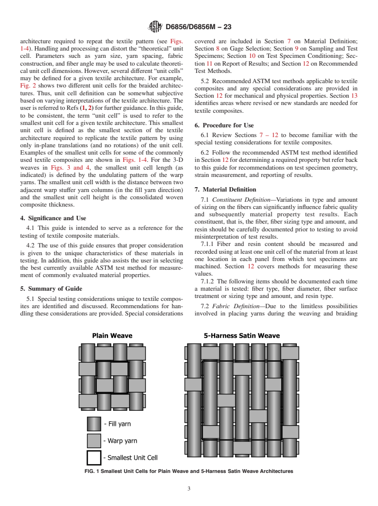 ASTM D6856/D6856M-23 - Standard Guide for  Testing Fabric-Reinforced “Textile” Composite Materials