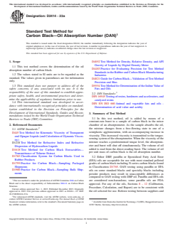 ASTM D2414-23a - Standard Test Method for Carbon Black—Oil Absorption Number (OAN)