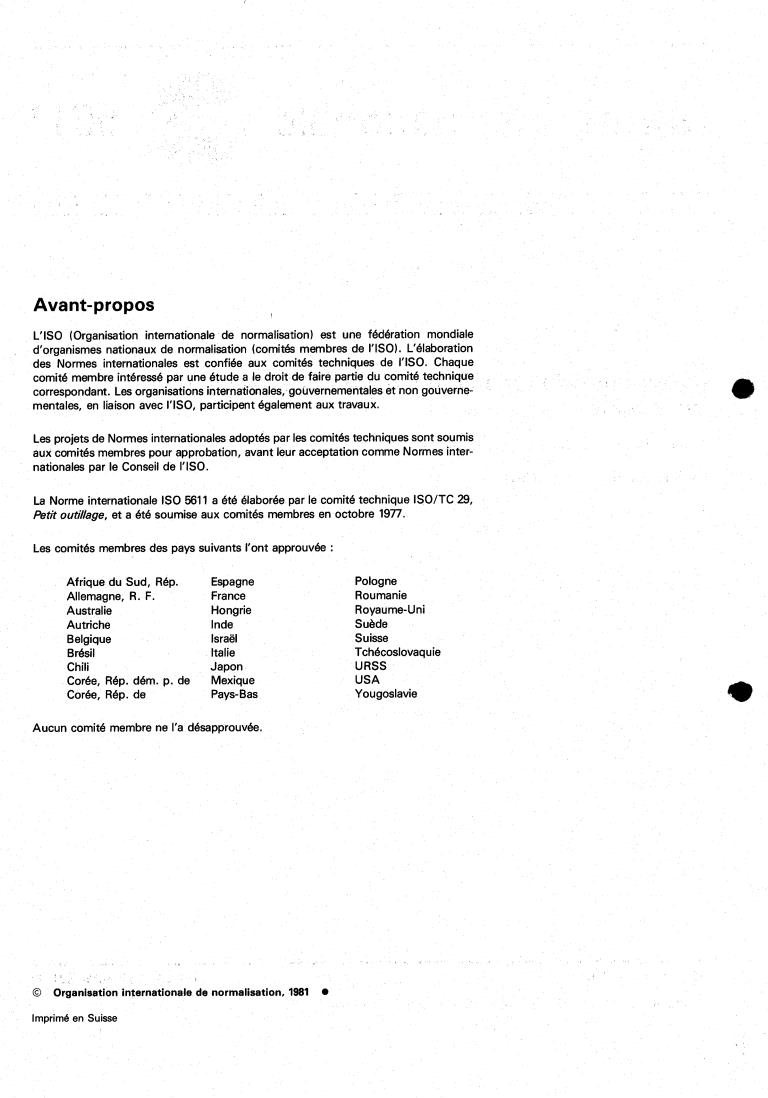 ISO 5611:1981 ISO 5611:1981 - Cartridges, type A, for indexable inserts — Dimensions
Released:8/1/1981 - Page 2 preview