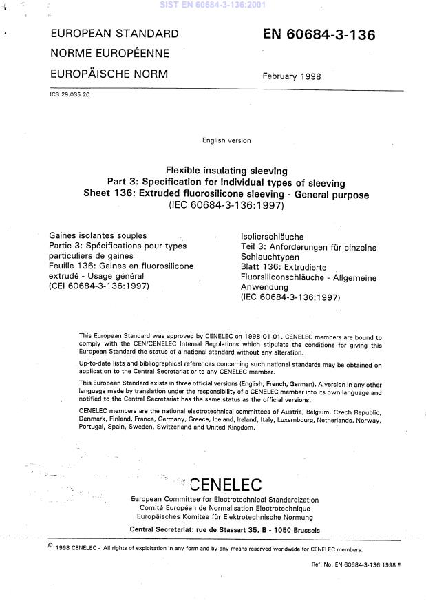 EN 60684-3-136:2001