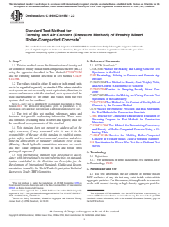ASTM C1849/C1849M-23 ASTM C1849/C1849M-23 - Standard Test Method for Density and Air Content (Pressure Method) of Freshly Mixed Roller-Compacted Concrete - Page 1 preview