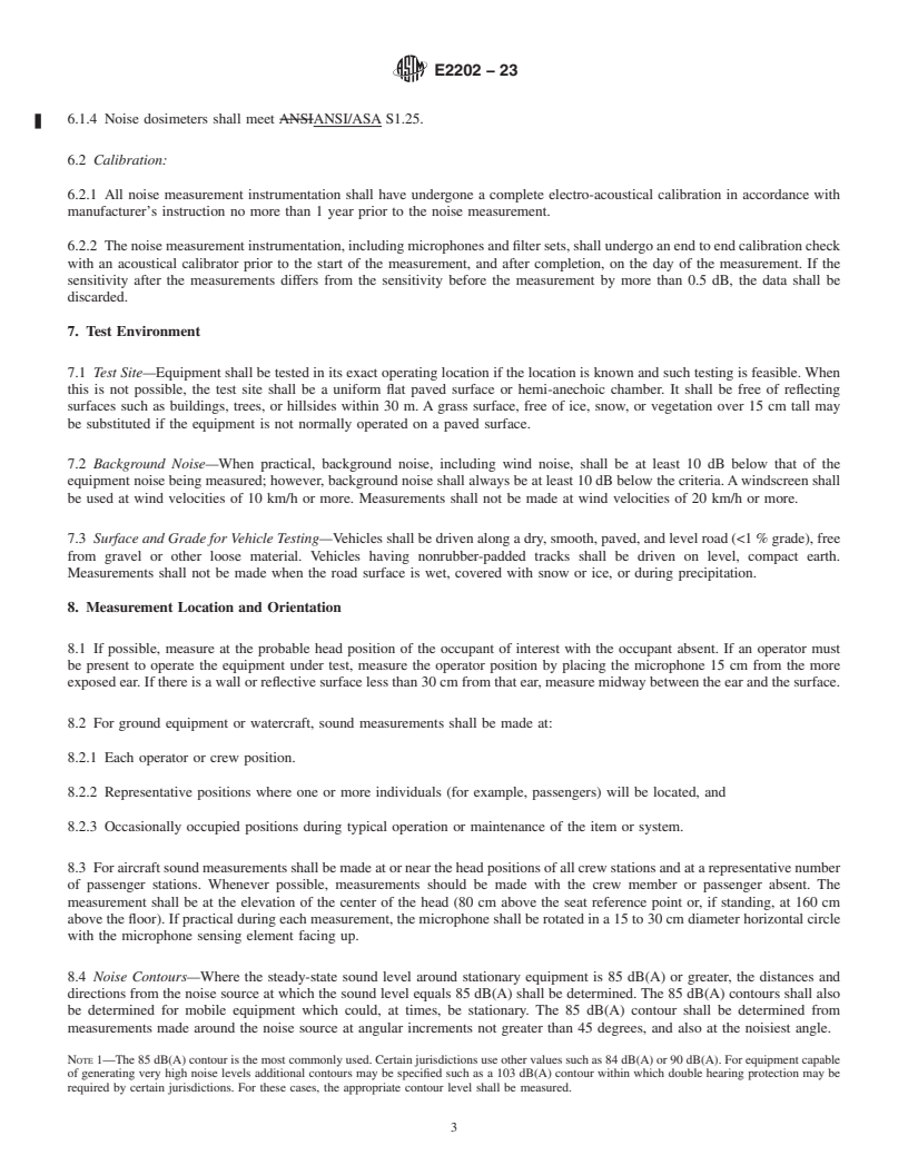 REDLINE ASTM E2202-23 - Standard Practice for Measurement of Equipment-Generated Continuous Noise for Assessment  of Health Hazards