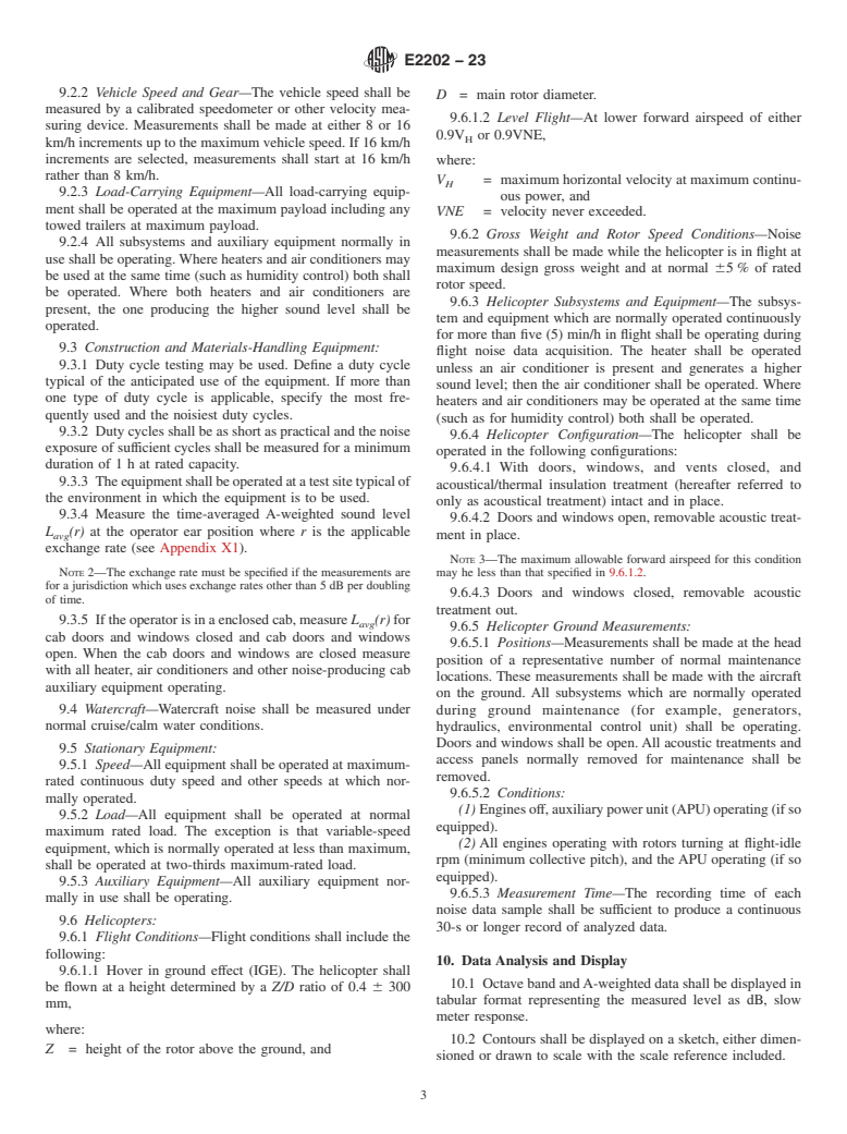 ASTM E2202-23 - Standard Practice for Measurement of Equipment-Generated Continuous Noise for Assessment  of Health Hazards