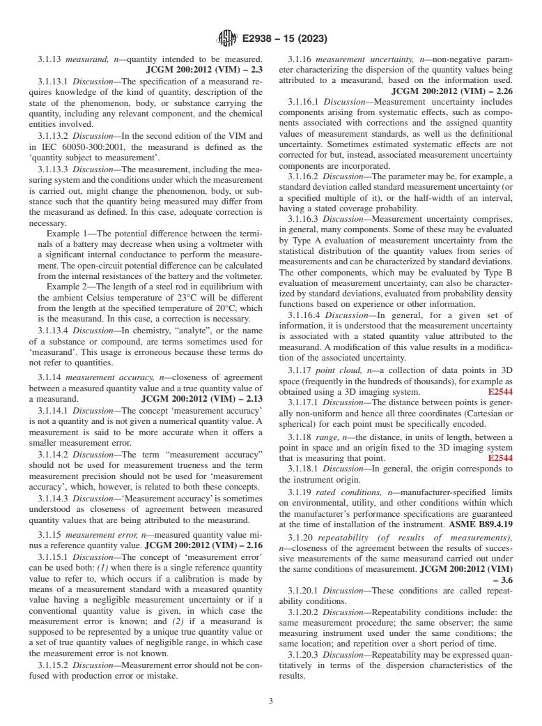 ASTM E2938-15(2023) - Standard Test Method for Evaluating the Relative-Range Measurement Performance of 3D  Imaging Systems in the Medium Range