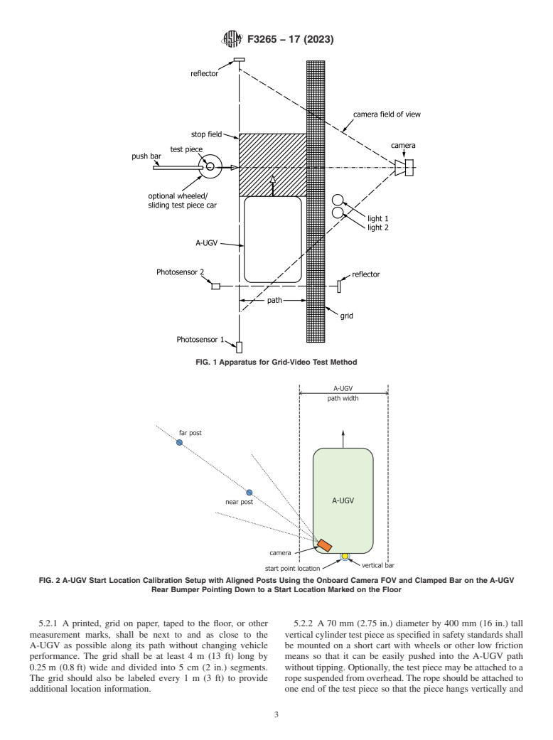 ASTM F3265-17(2023) - Standard Test Method for Grid-Video Obstacle Measurement