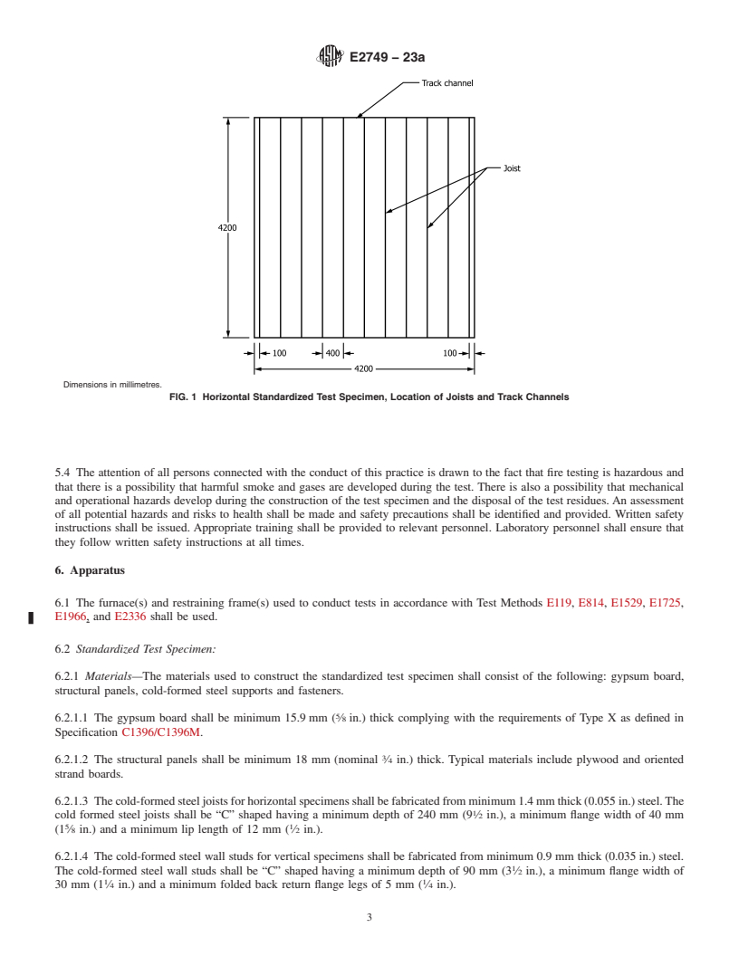 REDLINE ASTM E2749-23a - Standard Practice for  Measuring the Uniformity of Furnace Exposure on Test Specimens