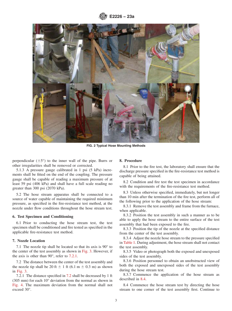 ASTM E2226-23a - Standard Practice for  Application of Hose Stream