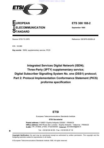 P ETS 300 188-2:1996