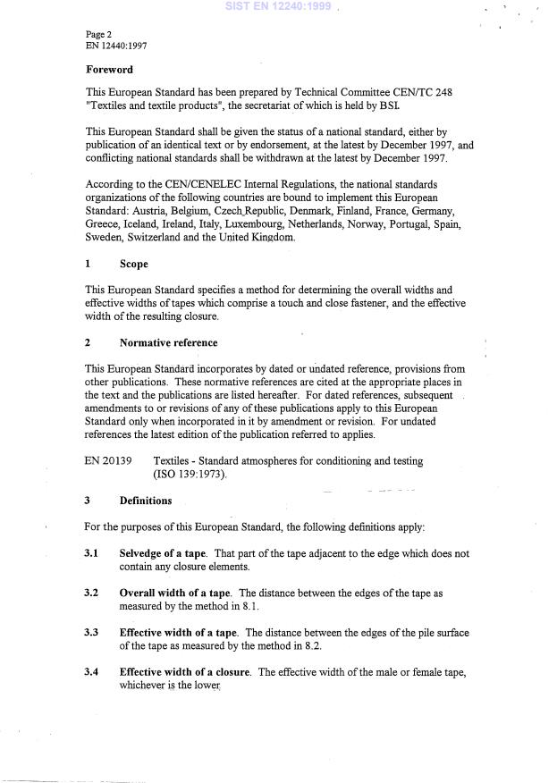 EN 12240:1997 EN 12240:1999 - Page 4 preview