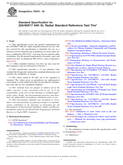 ASTM F3675-23 ASTM F3675-23 - Standard Specification for 225/45R17 94H XL Radial Standard Reference Test Tire - Page 1 preview