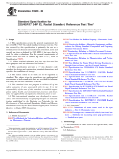 ASTM F3676-23 ASTM F3676-23 - Standard Specification for 225/45R17 94V XL Radial Standard Reference Test Tire - Page 1 preview