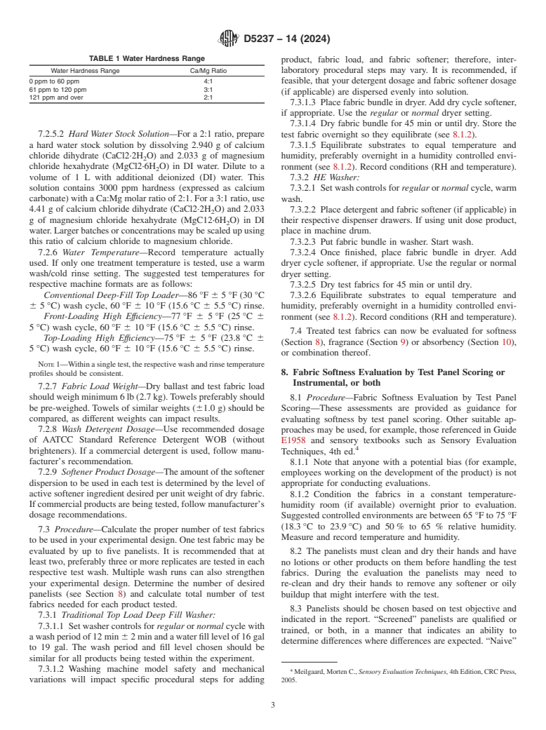 ASTM D5237-14(2024) - Standard Guide for  Evaluating Fabric Softeners