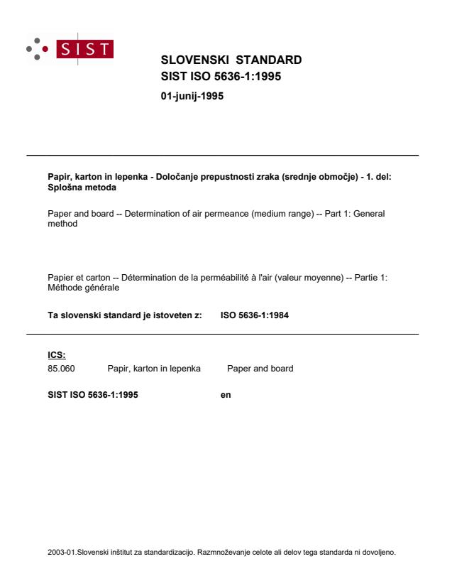ISO 5636-1:1995
