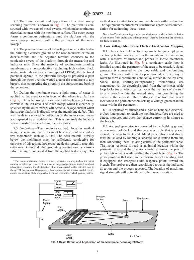 ASTM D7877-24 - Standard Guide for Electronic Methods for Detecting and Locating Leaks in Waterproof  Membranes