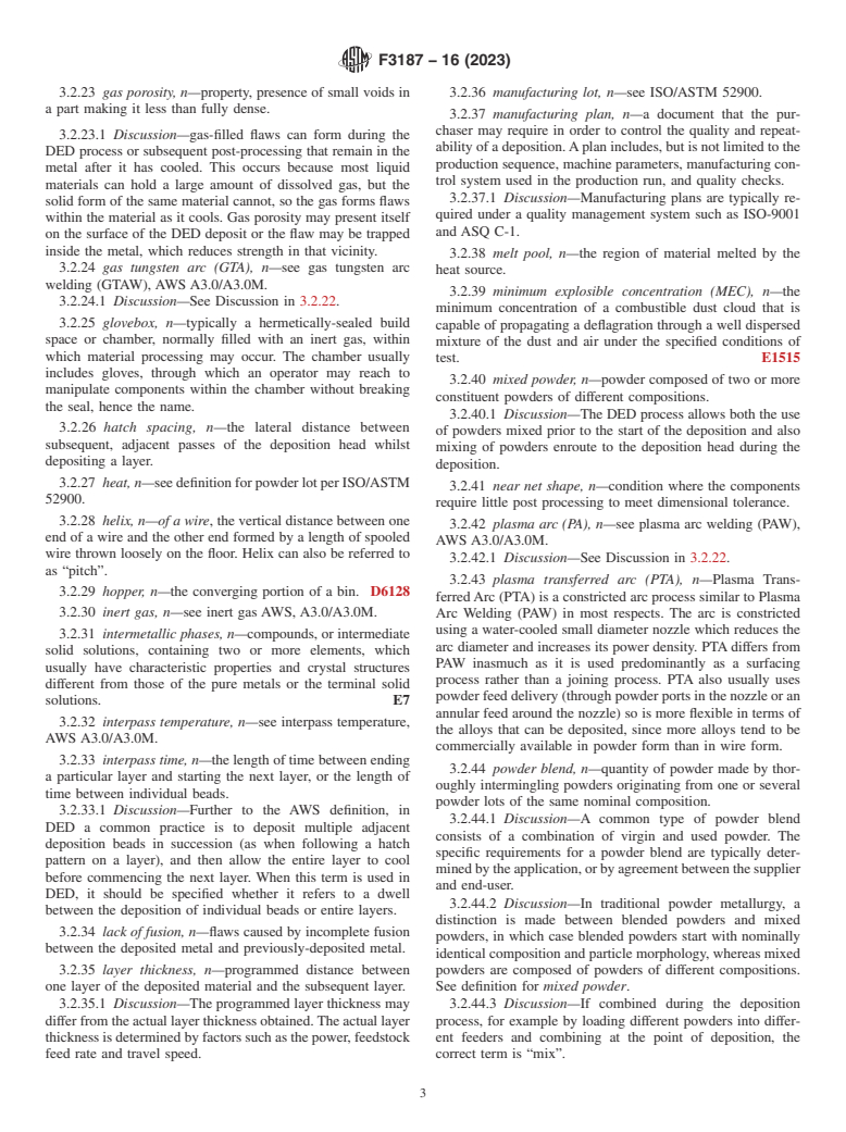 ASTM F3187-16(2023) - Standard Guide for Directed Energy Deposition of Metals