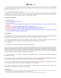 REDLINE ASTM D6866-24 - Standard Test Methods for Determining the Biobased Content of Solid, Liquid, and Gaseous  Samples Using Radiocarbon Analysis - Page 2 preview