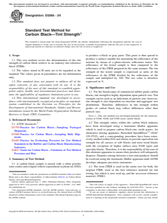 ASTM D3265-24 ASTM D3265-24 - Standard Test Method for Carbon Black—Tint Strength
